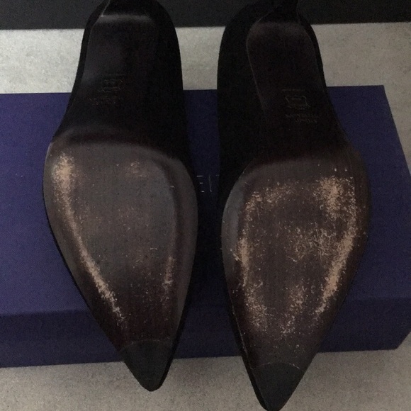 Stuart Weitzman Heels - Pinot Black Suede - Picture 4 of 7